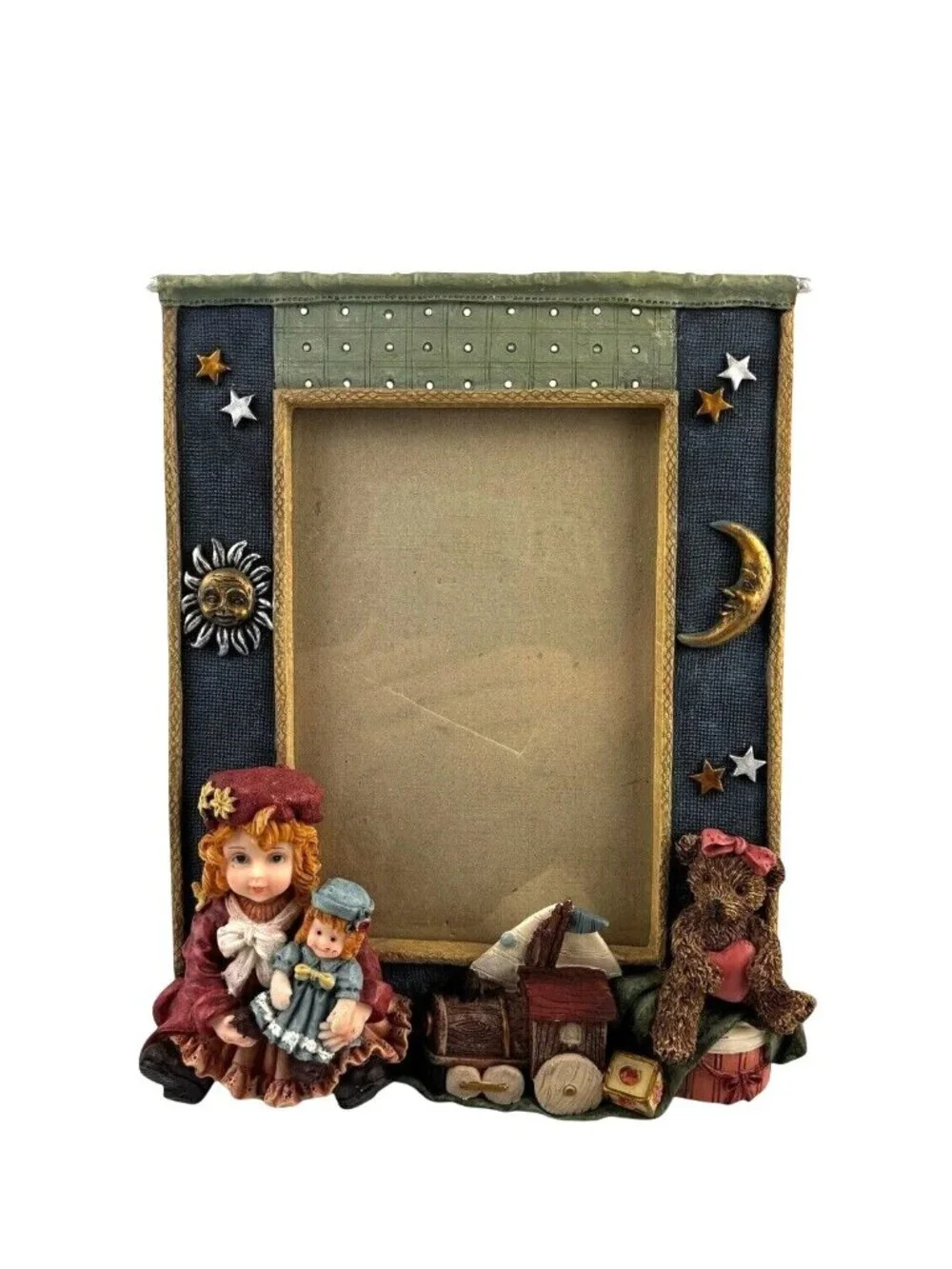 A. Richesco Corporation 3D Photo Frame Little Girl Doll Freestanding Holds 4 X 6